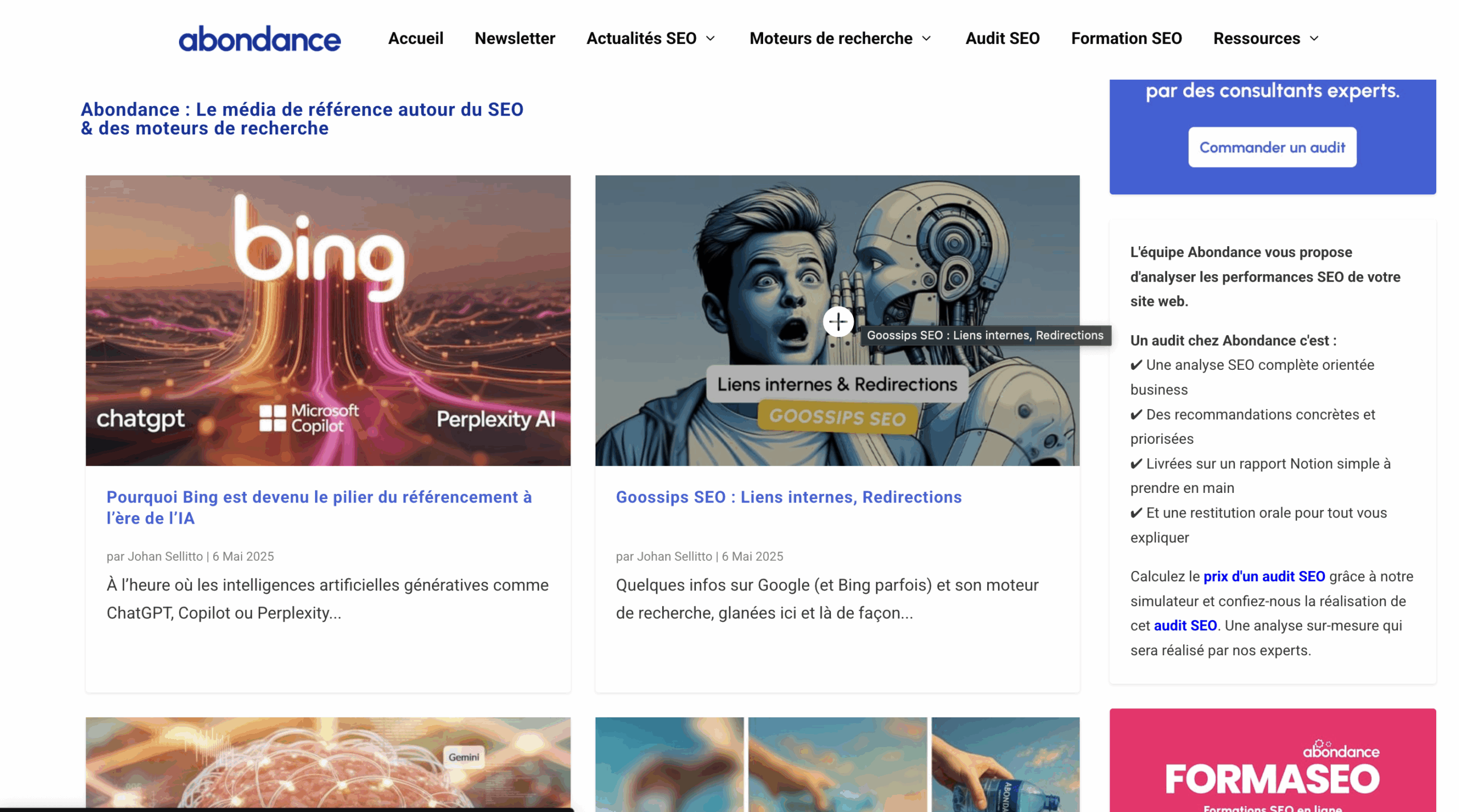 abondance pour apprendre le SEO