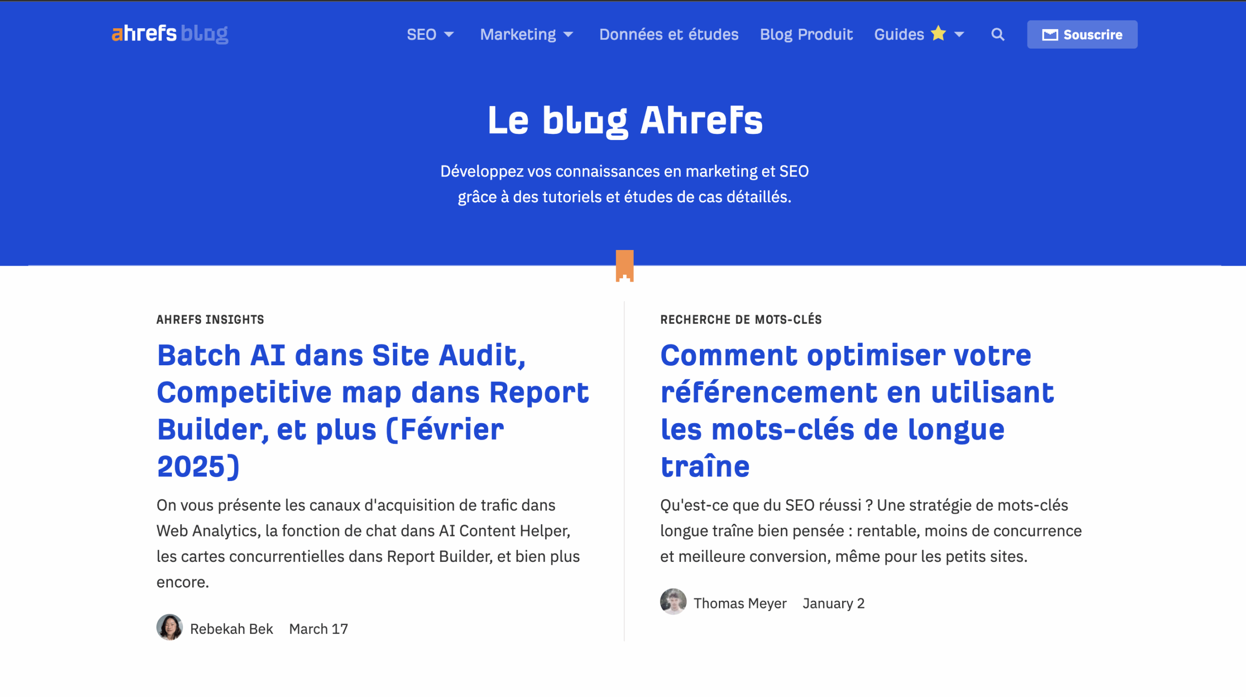 ahref pour apprendre le SEO
